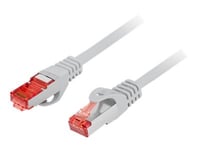 Lanberg - Patch-Kabel - Rj-45 (Hane) Till Rj-45 (Hane) - 1.5 M - 5.7 Mm - F/Utp (Folieöverdraget Oskärmat Tvinnat Par) - Cat 6 - Formpressad, Hakfri, Halogenfri - Grå - För P/N: Pps6-0024-S, Pps6-1024-S, Ppu6-1024-B, Ppu6-1024-S, Ppu6-9012-B, Ppu6-9