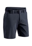 Maier Sports Pantalon de randonnée Nil pour Homme - Taille M - Short d'extérieur avec Ceinture - 5 Poches offrant Beaucoup d'espace de Rangement