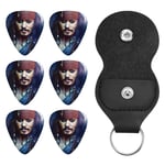 Pirates of the Caribbean Support pour 6 médiators de guitare Cadeau unique pour guitare basse, guitare électrique et acoustique