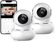 Littleelf Security Camera Indoor, 2K Pet Dog Cameras House Security with APP,