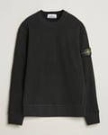 Stone Island Organic Cotton Waffle Fleece Sweatshirt Black