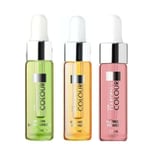 3-pack - Nagelbandsolja - Melon, Blomma, Mango - 15ml multifärg