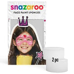 Snazaroo SZ1198010 Face Paint High Density Sponges, 2 Pcs, White, One Size