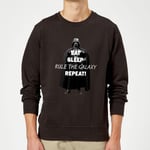 Sweat Homme Eat Sleep Rule The Galaxy Repeat Star Wars Classic - Noir - XL