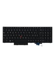 Lenovo - notebook replacement keyboard - with Trackpoint UltraNav - Swiss - Bærbar tastatur - til udskiftning - Schweizisk - Sort