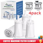 4Pc Water Filter Cartridges for Sage Barista Espresso Coffee Machine Claro Swiss