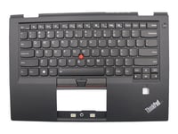 Chicony - Erstatningstastatur For Bærbar Pc - Med Clickpad, Trackpoint - Bakbelysning - Qwerty - Usa - Fru - Med Toppdeksel - For Thinkpad X1 Carbon (4Th Gen) 20Fb, 20Fc  X1 Yoga (1St Gen) 20Fq, 20Fr