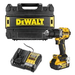 DEWALT MACHINES Perceuse-visseuse à percussion compacte 18V DCD805P1T-QW avec coffret et 1 batterie 5,0 Ah