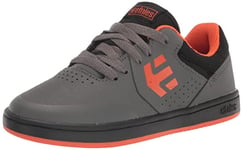 Etnies Kids Marana Skate Shoe, Grey/Black/Orange, 4 UK