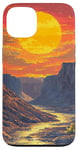 Coque pour iPhone 13 Grand Canyon At Dawn Vintage Paysage graphique