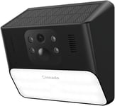 Camera Surveillance WiFi Exterieure sans Fil - 2K Camera Exterieur Batterie Panneau Solaire Intégré Étanche, PIR Détection Mouvement, Sirène et Vision Nocturne Couleur, Compatible avec Alexa