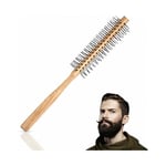 Brosse à Barbe Ronde Pour Homme, Brosse à Cheveux de coiffage Antistatique pour barbe et poils courts