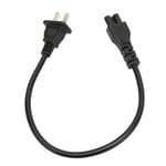 NEMA 1‑15P to IEC320 C5 Power Cable 0.3m IEC320 C5 Power Cord for Laptops US Plu