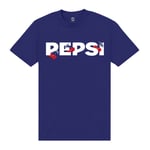 Pepsi Co. Cherry Men's T-Shirt - Blue - XS