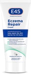  E45 Repair Cream to Treat Eczema -Soothes & Hydrates -Omega 3 Emollient (200ml)