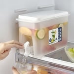 Distributeur de boissons avec robinet 3,5 litres Distributeur de boissons Pichet pour bouteille de jus de fruits - Fontaine à eau Cocktail Jus Alcool