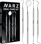 NARZ Plaque Remover for Teeth Cleaning Tool 4 Pcs Dental Tooth Cleaner Kit