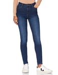 MERAKI Jean Skinny Taille Haute Femme, Indigo, 28W / 32L