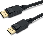 Premiumcord Displayport 1.3/1.4 Prípojný M/M Kabel, Zlacené Kontakter, 3M