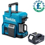 Makita DCM501 10.8V/18V CXT/LXT Cordless Coffee Maker With 1 x 5.0Ah Battery