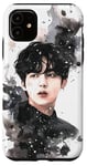 Coque pour iPhone 11 Aquarelle noire géométrique plus K-Drama Korean Drama Oppa