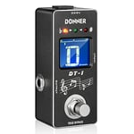 Donner Tuner Pedal, DT-1 Chromatic Guitar Tuner Pedal with Pitch Indicator LCD Display for Electric Guitar and Bass True Bypass