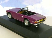 SUPERB DIECAST CORGI VANGUARDS 1/43 1974 TRIUMPH TR6 IN MAGENTA PURPLE VA14701