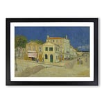 Big Box Art The Yellow House by Vincent Van Gogh Framed Wall Art Picture Print Ready to Hang, Black A2 (62 x 45 cm)