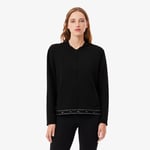 Lacoste Sweatshirt d'intérieur zippé à capuche Taille XL Noir