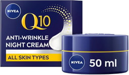 NIVEA Q10 Anti-Wrinkle Power Revitalising Night Cream 50 ml (Pack of 1) 