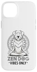 Coque pour iPhone 14 Plus Zen Méditant Mandala Mindfulness Chien