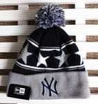 NY YANKEES New Era Navy Bobble Beanie Hat MLB Toque OSFA New York Pompom USA