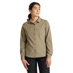 Craghoppers Womens Expert Kiwi Long Sleeved Shirt, Pebble, Size 14