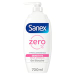 Sanex - Pompe Gel douche Zéro Sensitive Pompe - Peaux sensibles - sans savon - 700ml