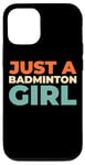 Coque pour iPhone 12/12 Pro Badminton Raquette - Volant Badminton