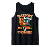 Passport Laptop World of Possibilities Digital Nomad Tank Top