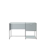 USM - USM Haller Desk Unit A - USM Matte Silver - Skrivebord - Fritz Haller,Paul Schärer - Sølv - Metall