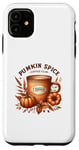 Coque pour iPhone 11 Pumpkin Spice Coffee Club Autumn Vibes Cosy Season Automne