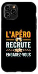 Coque pour iPhone 11 Pro L'Apéro Recrute Engagez-vous Humour Convivialité Amusant