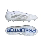 adidas Predator Elite Laceless FG Polar Victory - Vit/Silver/Blå - Gräs (FG), storlek 45⅓