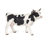 Papo- Vache Noire et Blanche LA Vie A LA Ferme Animaux Figurine, Cartoon, 51148, Multicolore