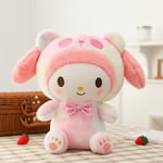 Kawaii Sanrio Plyschleksaker Stoppade Dockor Kreativa Söta Kuromi Melody Cinnamoroll Stoppade Leksaker för Barn Födelsedag Barnens Dag Melody 40cm