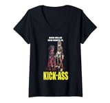 Millarworld Kick Ass Poster Hit Girl Bloody V-Neck T-Shirt