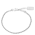 Muli Collection Rope Chain Bracelet Silver