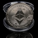 Creative Ethereum Coin Ethereum Art Collection Fysiskt minnesmärke Silver