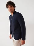 Armani Exchange Double Zip Jersey Jacket - Navy, Navy, Size 2Xl, Men