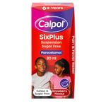 Calpol SixPlus Suspension Sugar Free Strawberry Flavour 6+ Years, 80 ml