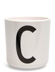 Kids Personal Eco Cup White Design Letters