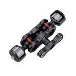 Multi Function Dual Ball Head Hot Shoe Magic Arm Mount Adapter Camera Access AUS