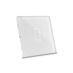 E1 Plus,Interrupteur Connecte Pour Lumieres Et Portails,Compatible Google/Alexa/Siri/Ifttt,Applis Ios/Android,Plaque Tactile,Verre Retroeclairee,Capteurs De Temperature/Luminosite,Blanc